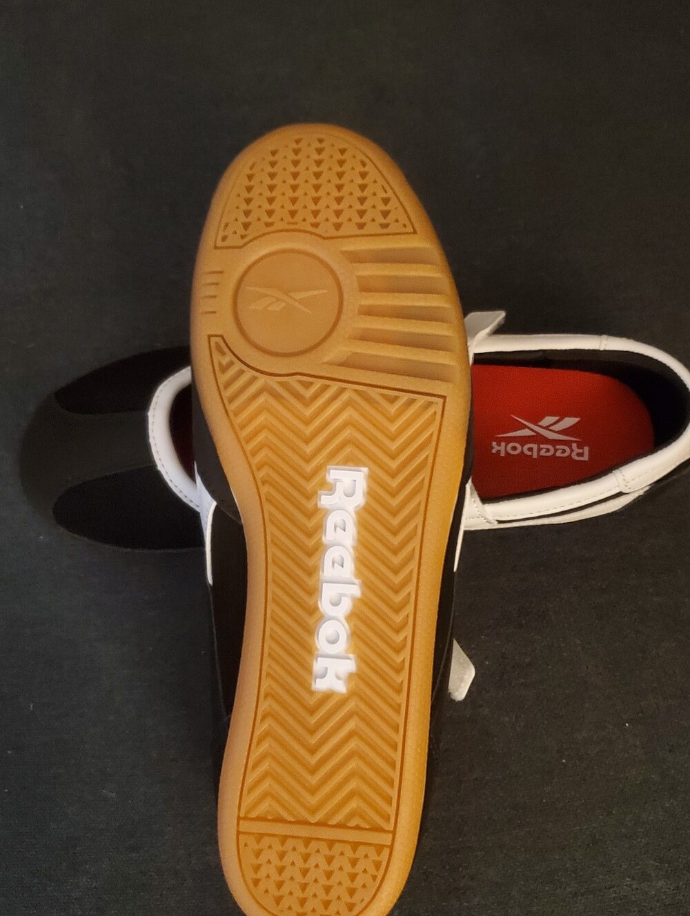 Reebok Black & White With Red Accent Mary Jane Sneakers - Picture 12 of 12